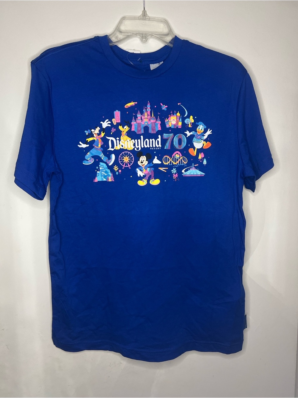 Disney Royal Blue Disneyland 70th Celebration Tee